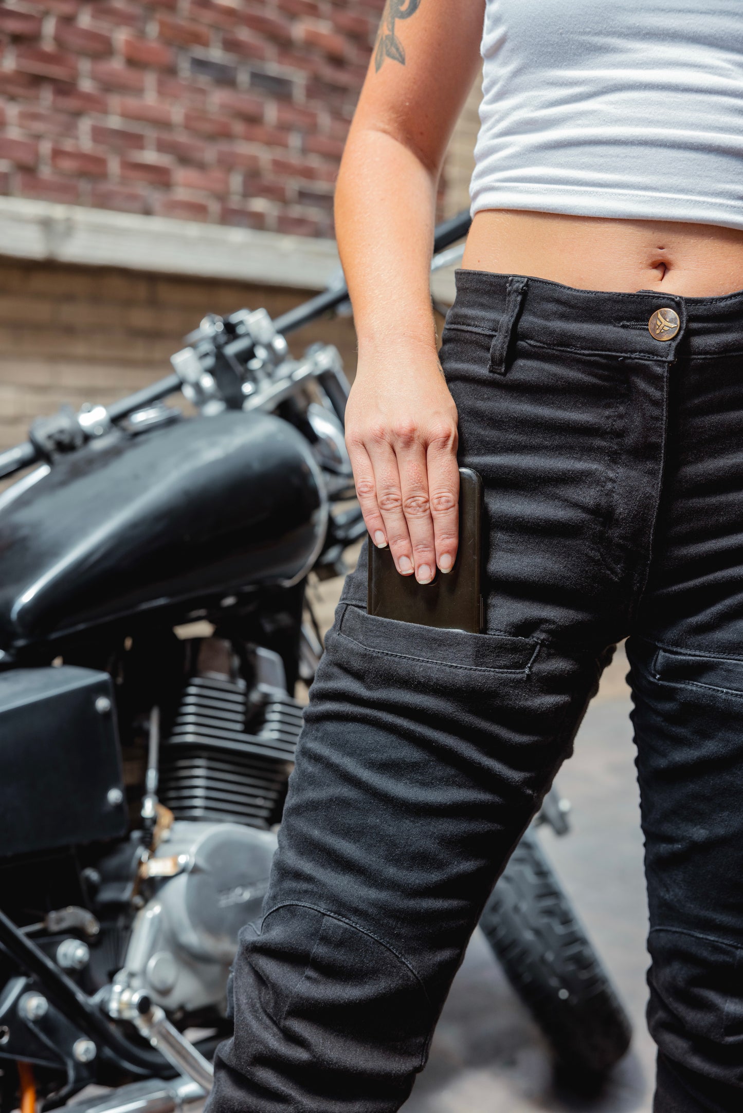 Neverland Denim Moto Pants